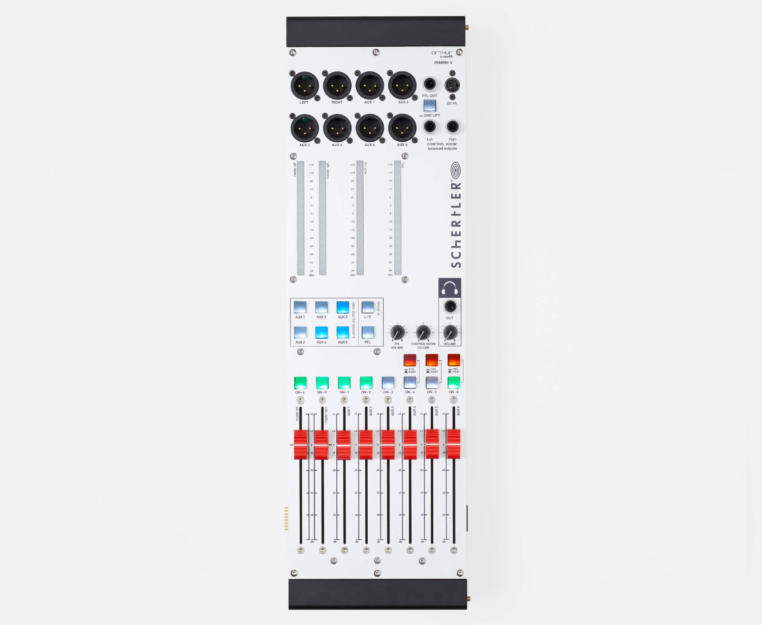 01_ART48_MASTER_X_white.jpg Schertler Modulo uscita LR MasterX Arthur Format 48 - immagine 1