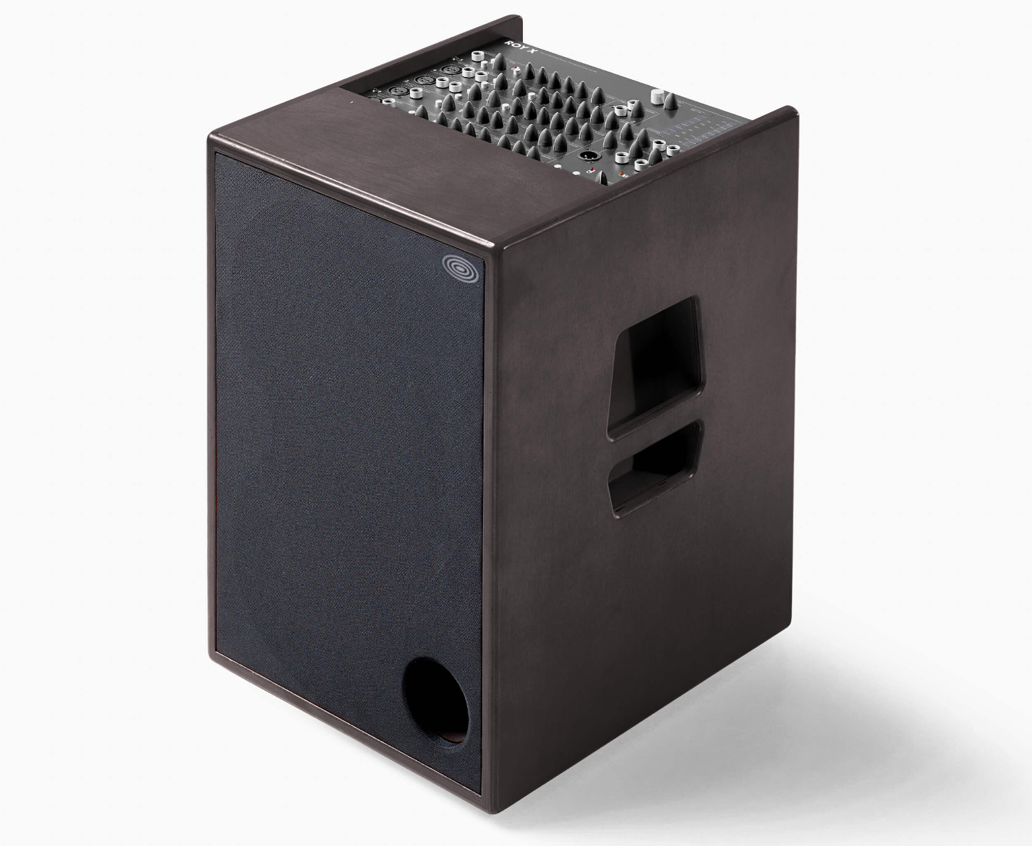 01_ROY_X_DARK_WOOD.jpg Schertler Amplificatore acustico 7 canali, 450W, finitura legno - immagine 1