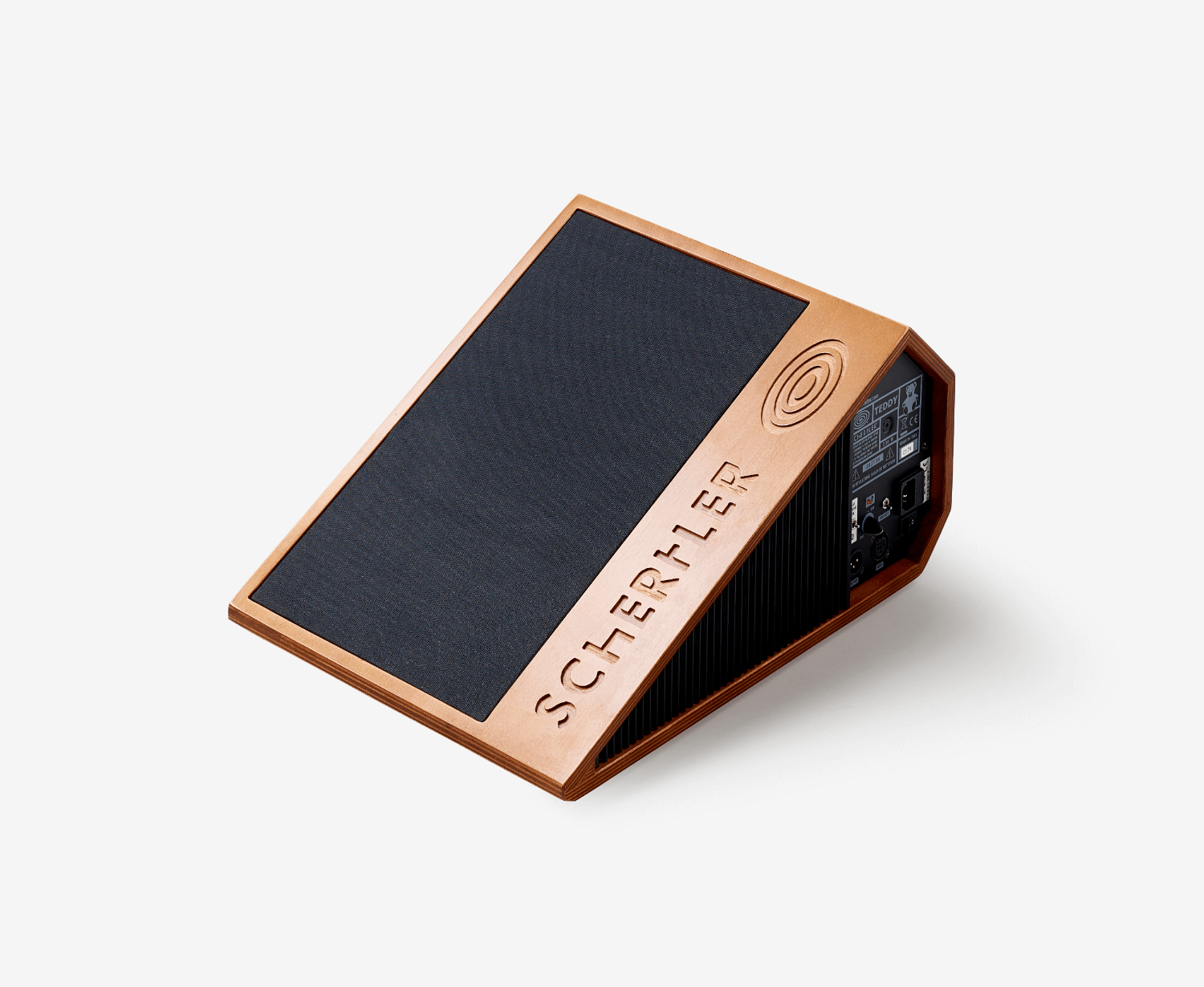 01_TEDDY_WOOD.png Schertler Estensione monitor da palco a cuneo, 200W, finitura legno - immagine 1