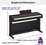 YAMAHA YDP-145 White Piano digitale - immagine 7