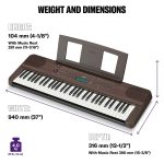 Yamaha Tastiera  PSR-E360dw dark walnut - immagine 2