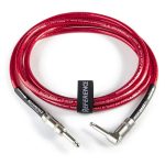 Reference® RIC01BASS -  colore rosso– 3 metri - jack 6.3 dritto-angolare Switchcraft