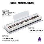 YAMAHA TASTIERA P125 White - immagine 7