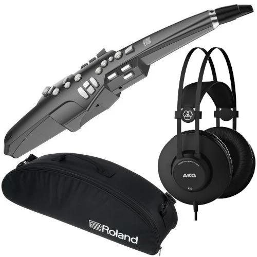 ae10_akg52-1.png ROLAND AE-10G Aerophone Graphite Black + cuffia AKG K52 - immagine 1