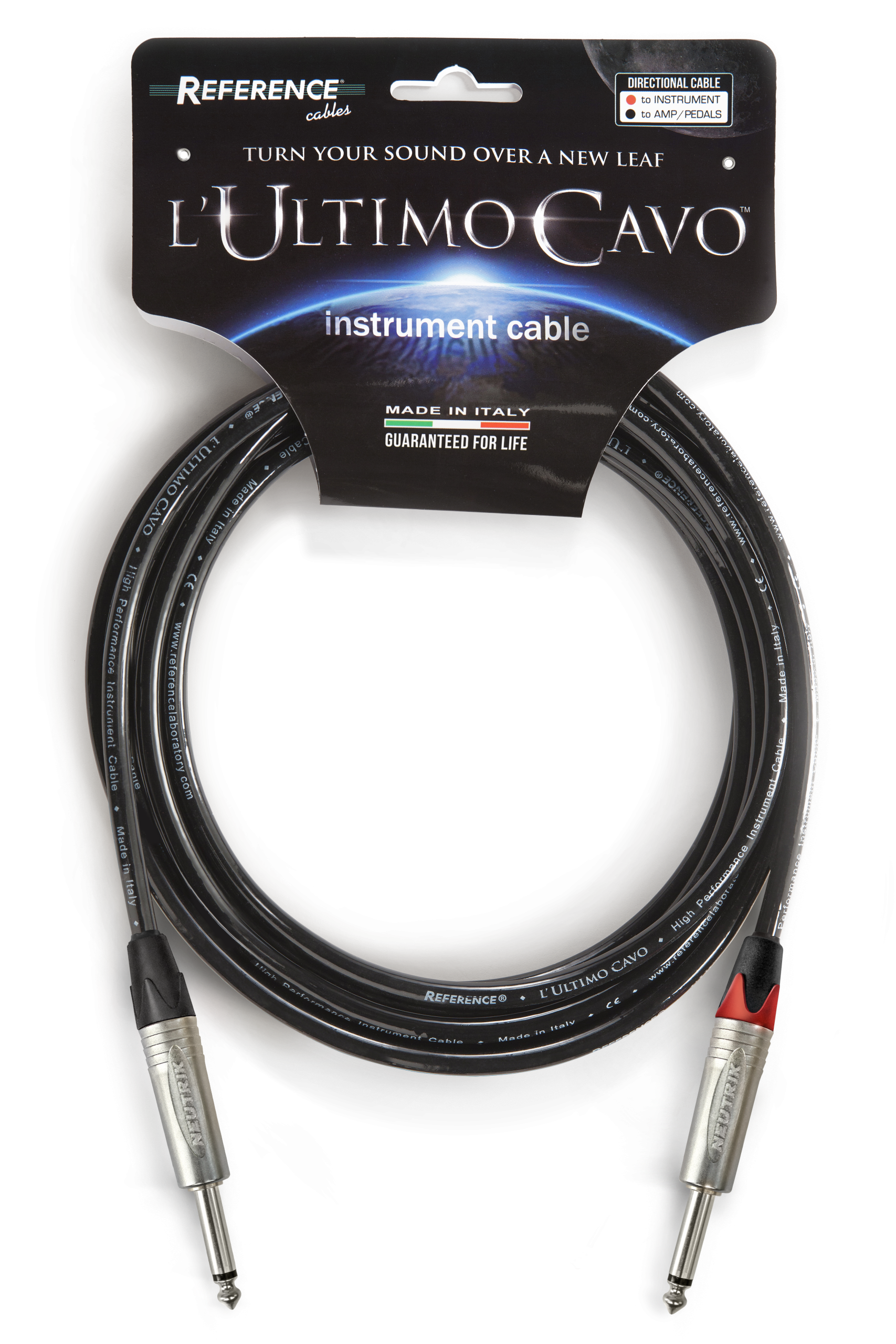 cavo-STRUM_nero-lucido_NEUTRIK_J-J-scaled-1.png Reference® ULTIMO.RCI-GBK – colore nero lucido– 3 metri - jack 6.3 dritto-dritto Neutrik - immagine 1