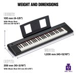 YAMAHA TASTIERA DINAMICA NP-12b Black - immagine 4