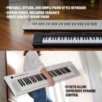 YAMAHA TASTIERA DINAMICA NP-12b Black - immagine 3