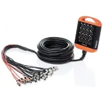 Bespeco XTRA1204L20 Sistema audio 12 in -4 out mt 20 Ciabatta XLR - immagine 2